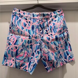 Lilly Pulitzer Pink and Blue Men's Shorts